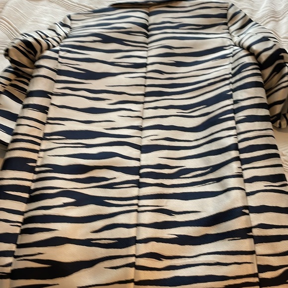 Navy blue and cream Ann taylor quarter length sleeves - Picture 5 of 7